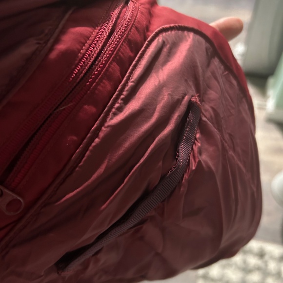 Dark deep red Lululemon rain jacket - Picture 10 of 10